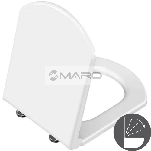 VitrA Valarte WC sedátko, duroplast, Slowclose, kovové panty, bílé | MARO